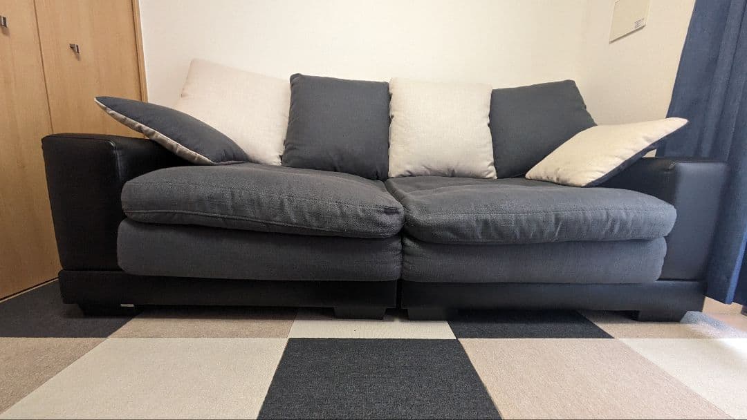 むさん専用】【ニトリ】3人用布張りソファ(キングダム3KD)【ソファ