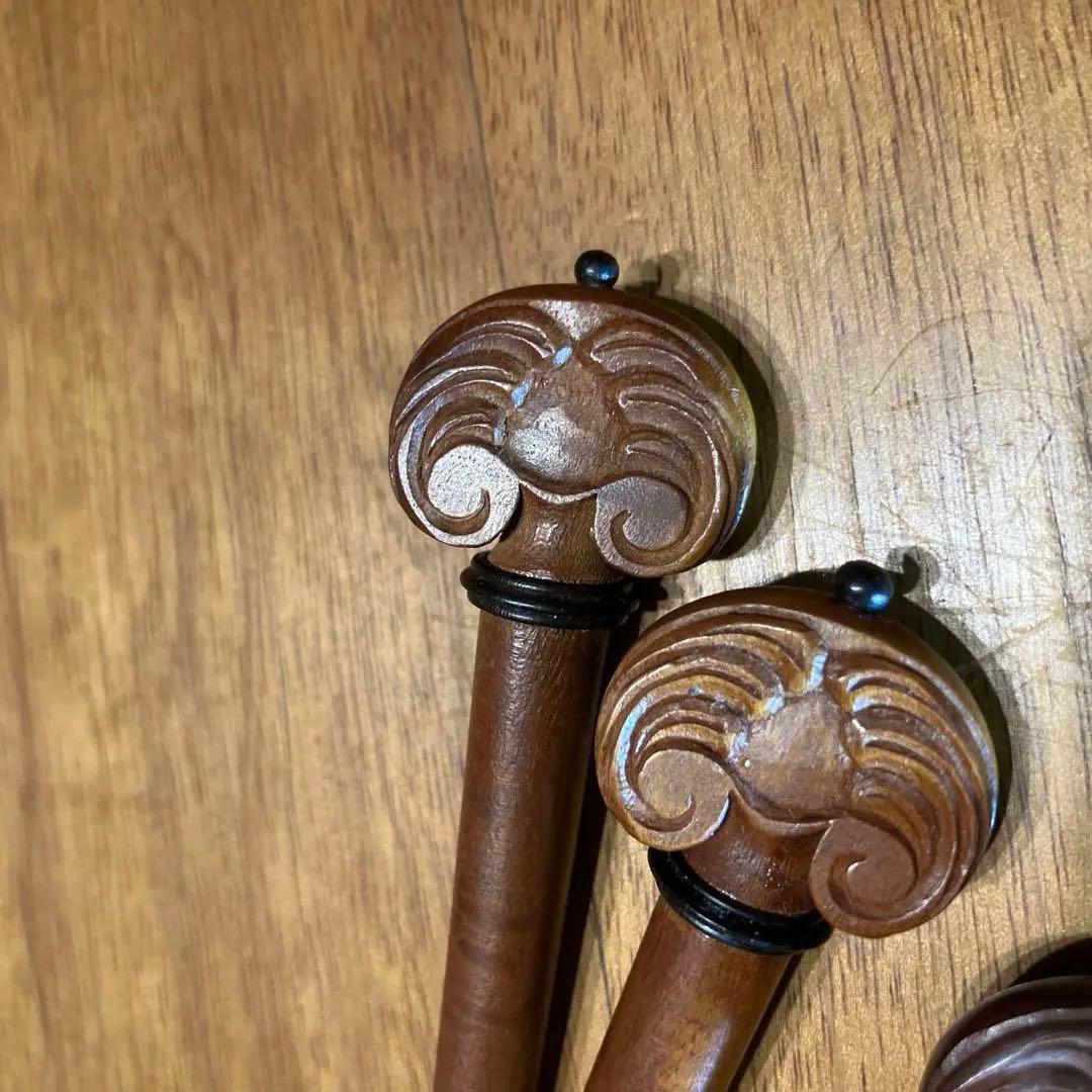 ドイツ製手工品糸巻き4本　バイオリン用未使用