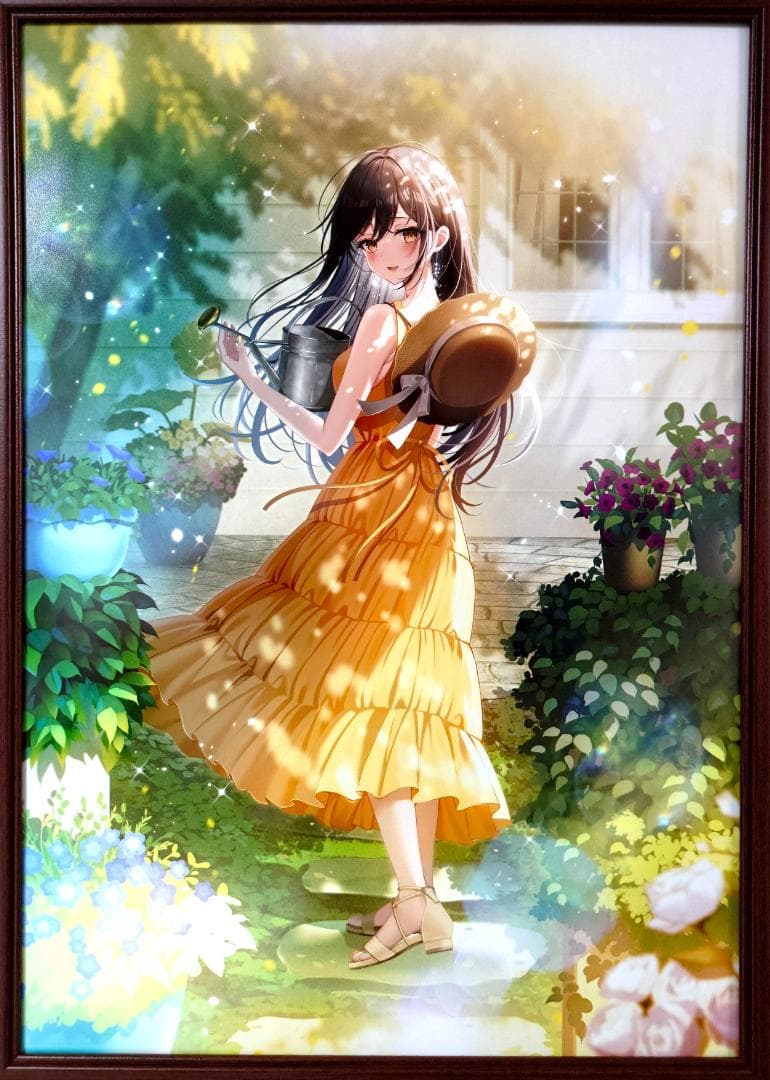 絵師100人展14　ミュシャ　光彩　複製原画【ノングレアガラス】