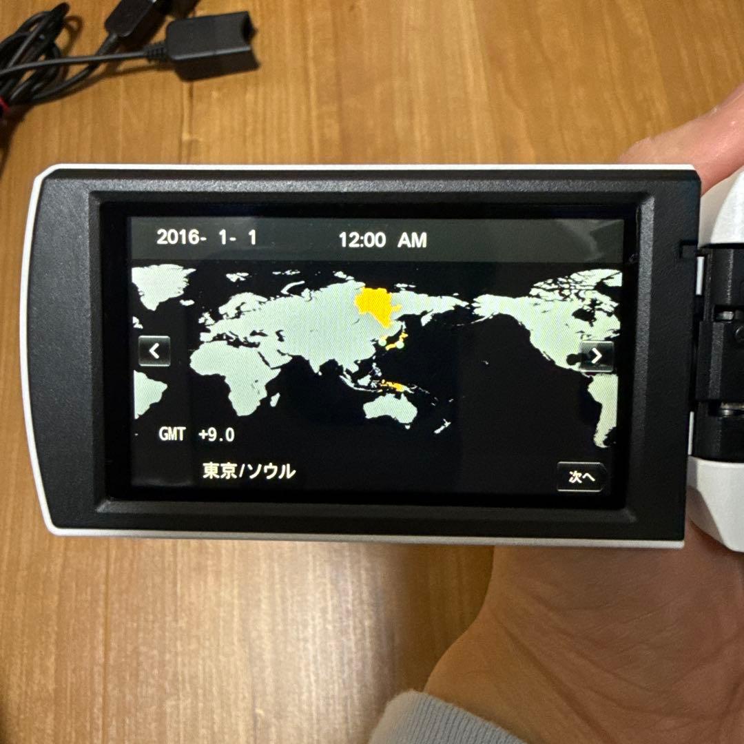 【美品】SONY ビデオカメラ HDR-CX680 ホワイト　ケース付き