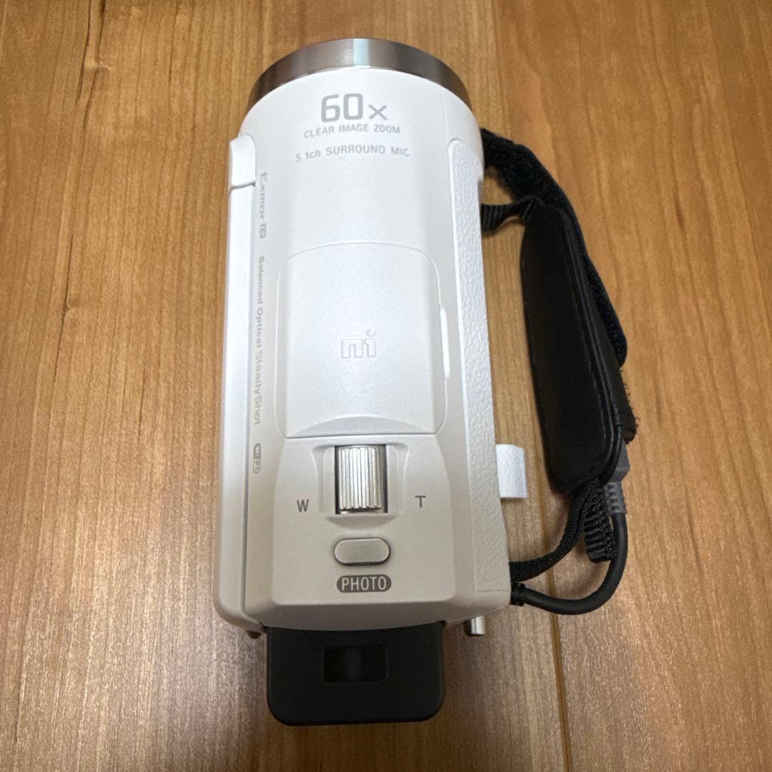 【美品】SONY ビデオカメラ HDR-CX680 ホワイト　ケース付き