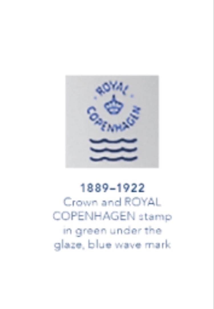 ロイヤルコペンハーゲン ブルーフルーテッド アンティーク　3枚