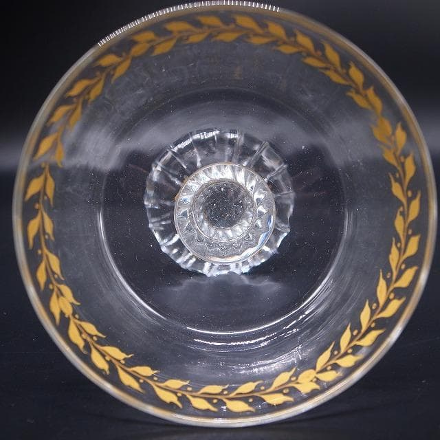 エミール・ガレ 金彩装飾 オリーブ文様 シャンパンカップ - メルカリ