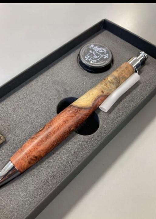 こぶた工房 極上花梨紅白 シャープペンシル