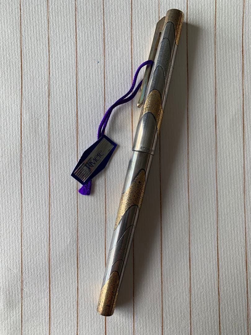 極めて希少 プラチナ Riviere シルバー 万年筆 18K 極めて希少 プラチナ Riviere シルバー 万年筆 18K