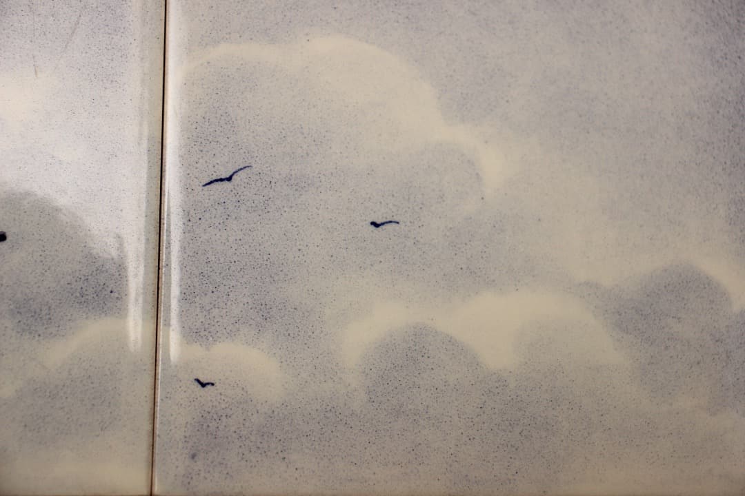 オランダ デルフト タイル画 タイルタブロー 額飾り 風車 船 - メルカリ