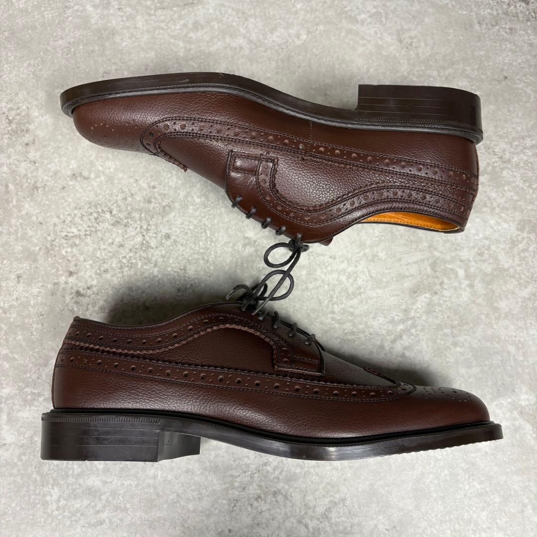 ケンフォード　ダービーシューズ　ウイングチップ　メダリオン　25.5 ブラウン