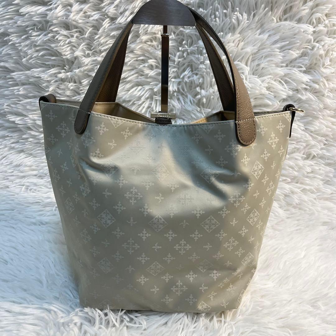 2025AW✨ラシット/ナイロンジャガード2WAYミニトートバッグ/現行/軽量