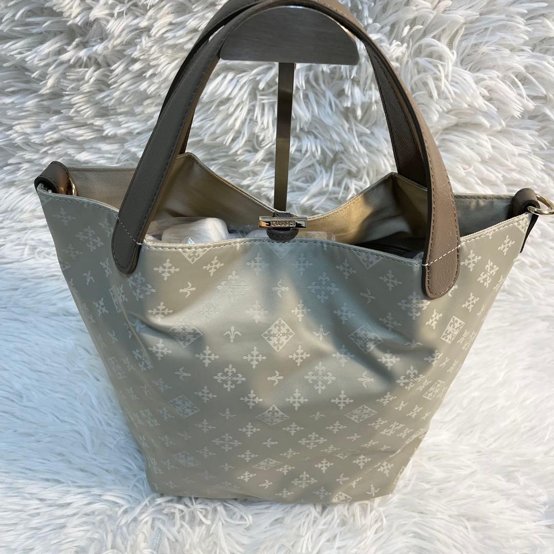 2025AW✨ラシット/ナイロンジャガード2WAYミニトートバッグ/現行/軽量