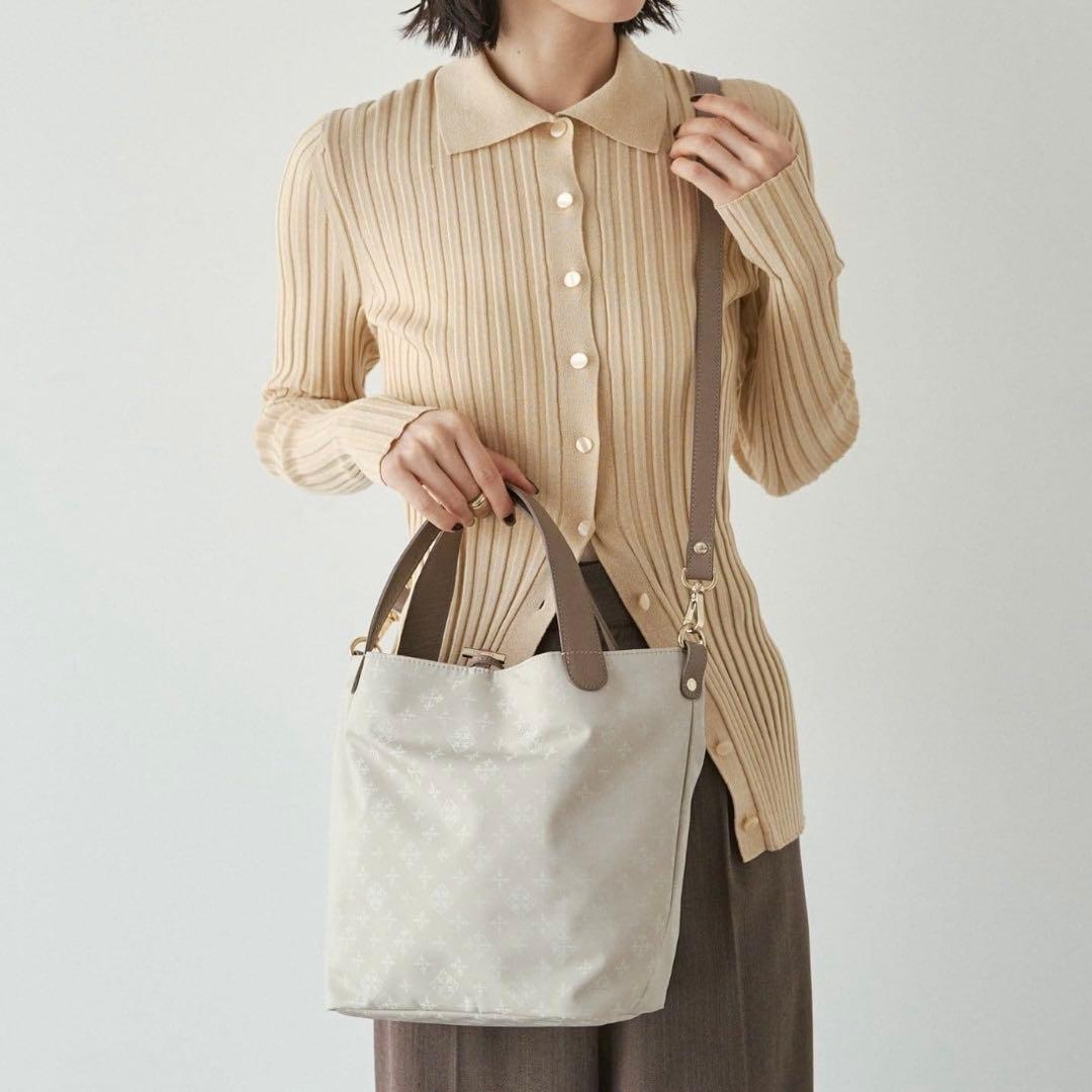 2025AW✨ラシット/ナイロンジャガード2WAYミニトートバッグ/現行/軽量