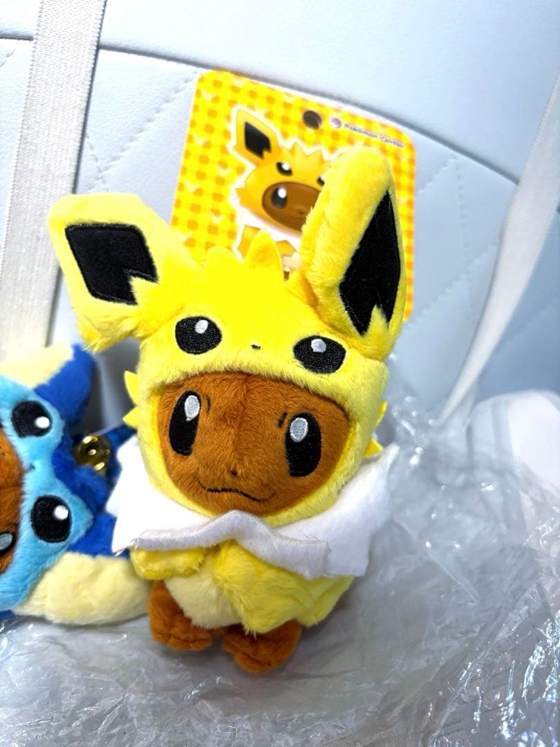 (全種&タグ付き)ポンチョを着たイーブイ ぬいぐるみマスコット
