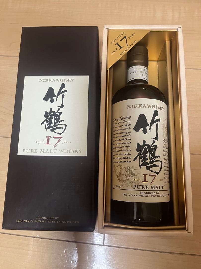 【未開栓】NIKKA 竹鶴 17年 ピュアモルト 700ml 43% ウイスキー ニッカウヰスキー（NIKKA WHISKY） 竹鶴ピュアモルト 700ml カートン