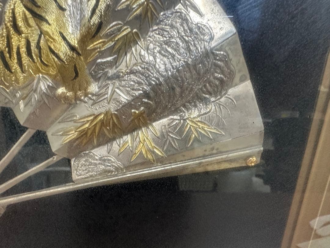 ☆高級品☆ 純銀 純金 扇子 扇 寿シリーズ