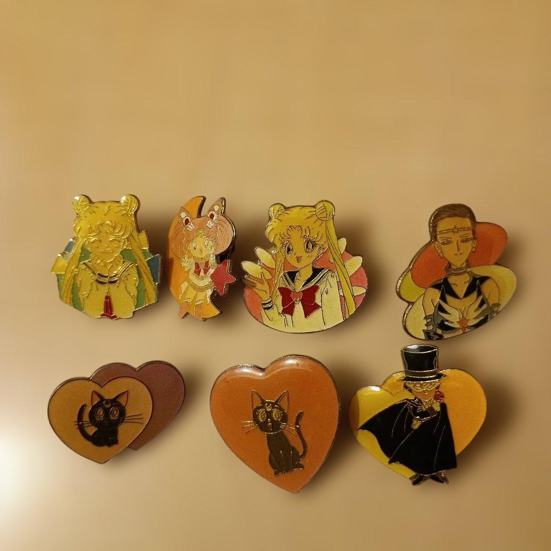 セーラームーン ピンバッジ 7個セット 当時物 - メルカリ