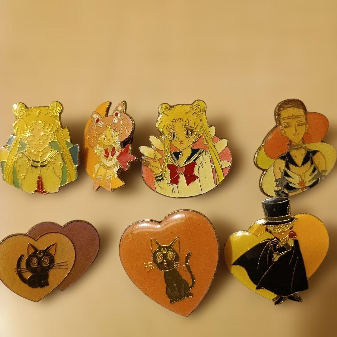 セーラームーン ピンバッジ 7個セット 当時物 - メルカリ