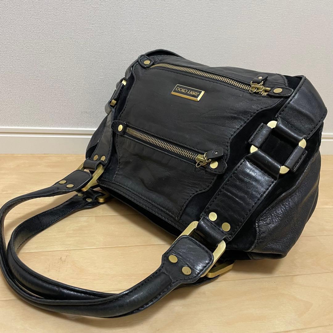 ■JIMMY CHOO(ジミーチュウ) 良品/ハンドバッグ / ブラック 黒