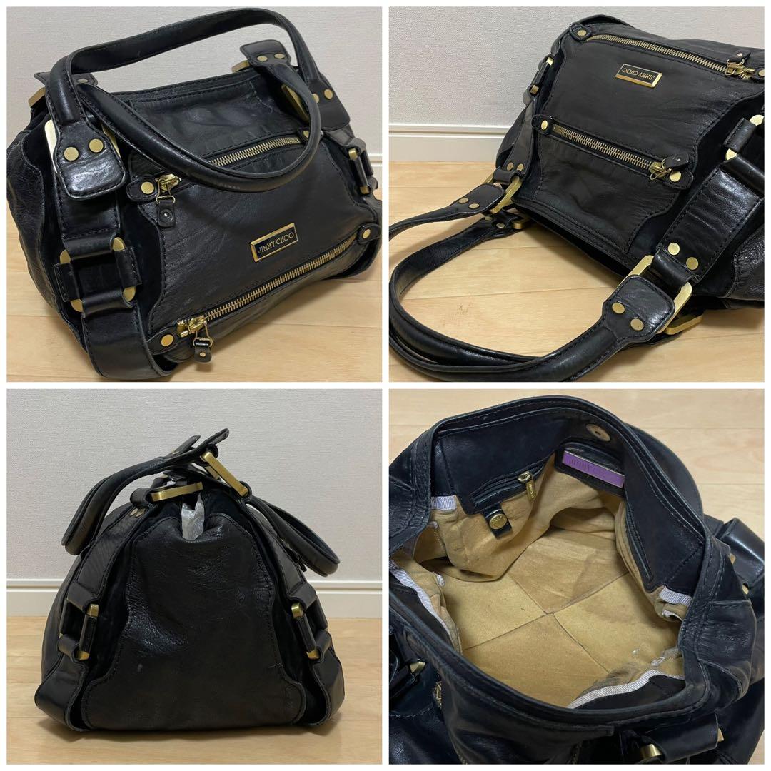 ■JIMMY CHOO(ジミーチュウ) 良品/ハンドバッグ / ブラック 黒