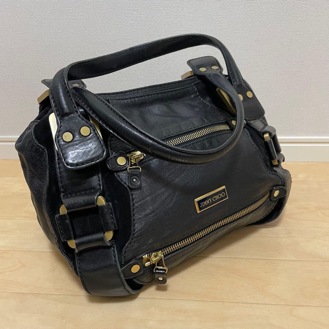 ■JIMMY CHOO(ジミーチュウ) 良品/ハンドバッグ / ブラック 黒