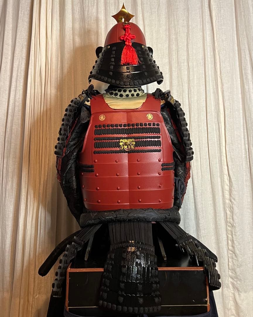 『【陽菜(ハル)さま専用』　当世具足 鉄鎧【等身大】鎧櫃、鎧立て付 鎧 一式