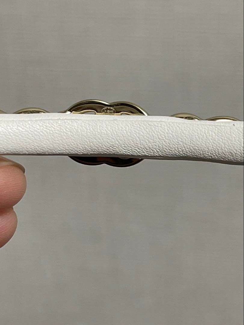 2024 現行品色違いCHANELシャネル チェーン カチューシャ 黒×ゴールド