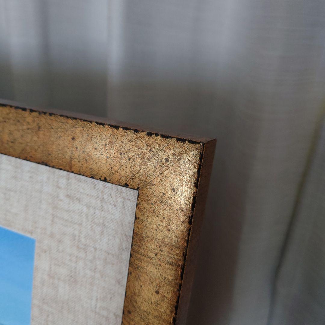 手塚秀樹 湖畔清風 版画