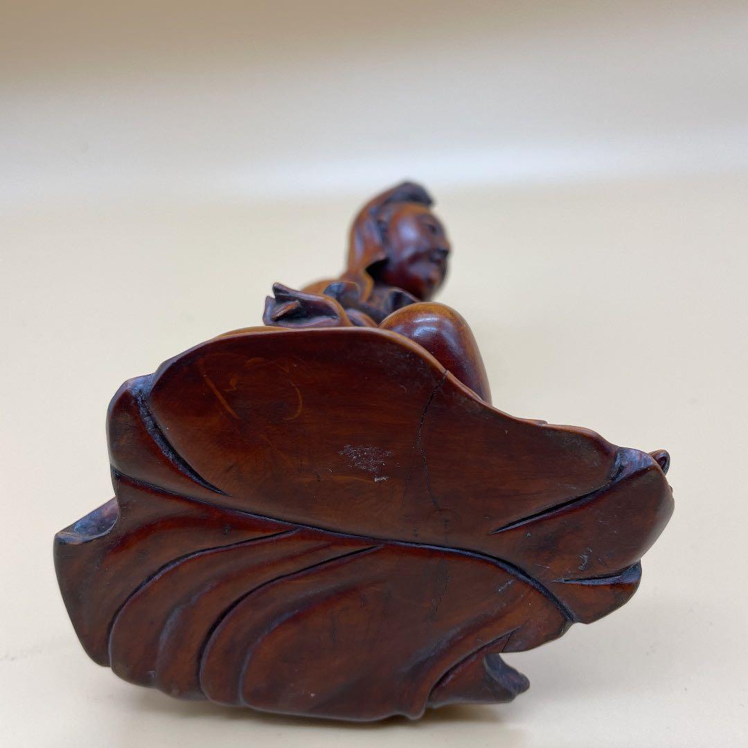 木製アジア風坐像 約20cm 楊貴妃 一刀彫 - メルカリ