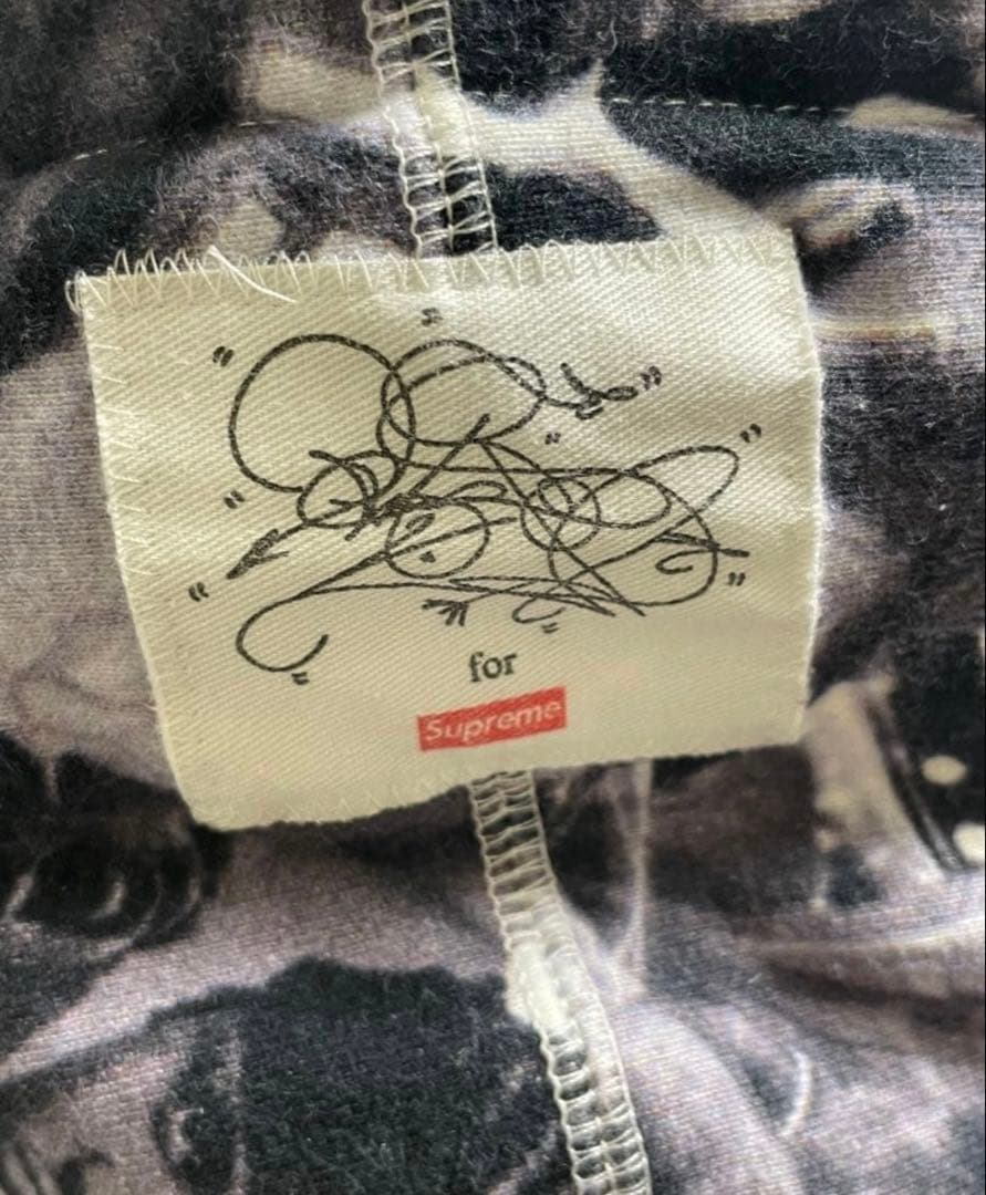Supreme コラージュプリント ジップアップパーカー (Large)