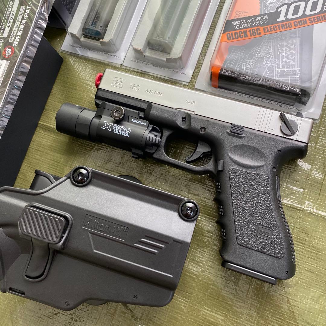 美品】東京マルイ GLOCK18C SS.Ver SBDカスタム マガジン3本