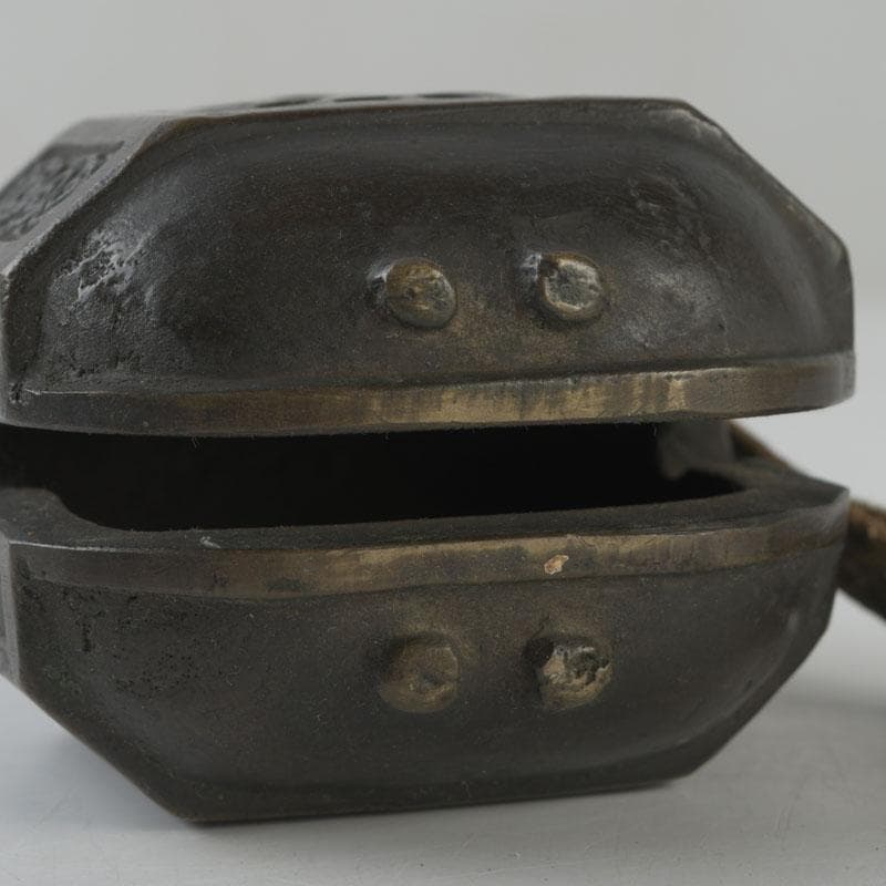 中国 古銅宣徳銅 鐸鈴 銅鐸 銅鐘 C 8602