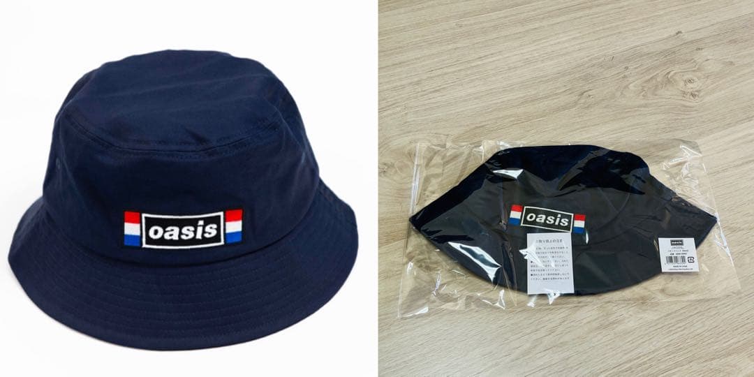 オアシス バケットハット Navy oasis 30周年 特別展 グッズ バケハ