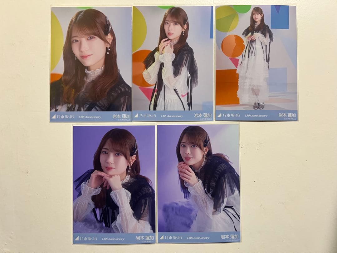 乃木坂46 生写真 13周年記念 anniversary 5種コンプ 岩本蓮加