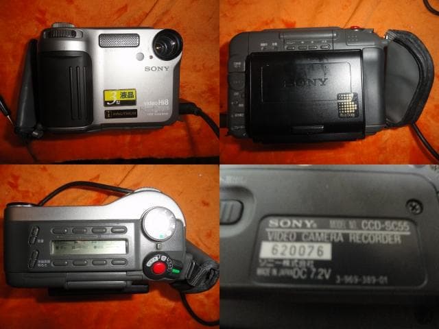 録・再・ダビングOK◆ソニー Hi８ビデオ SC５５ 動作良好