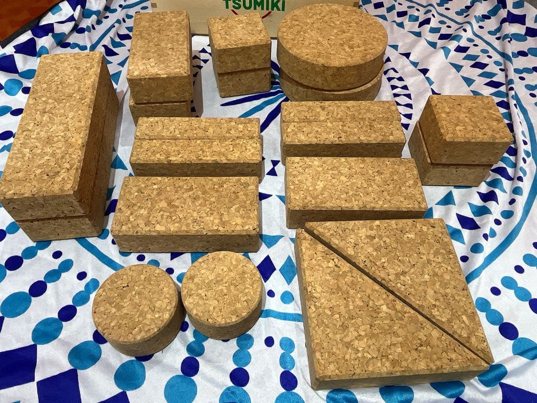 極美品 自由学園 積み木 コルクつみき　20ピース　ラージ