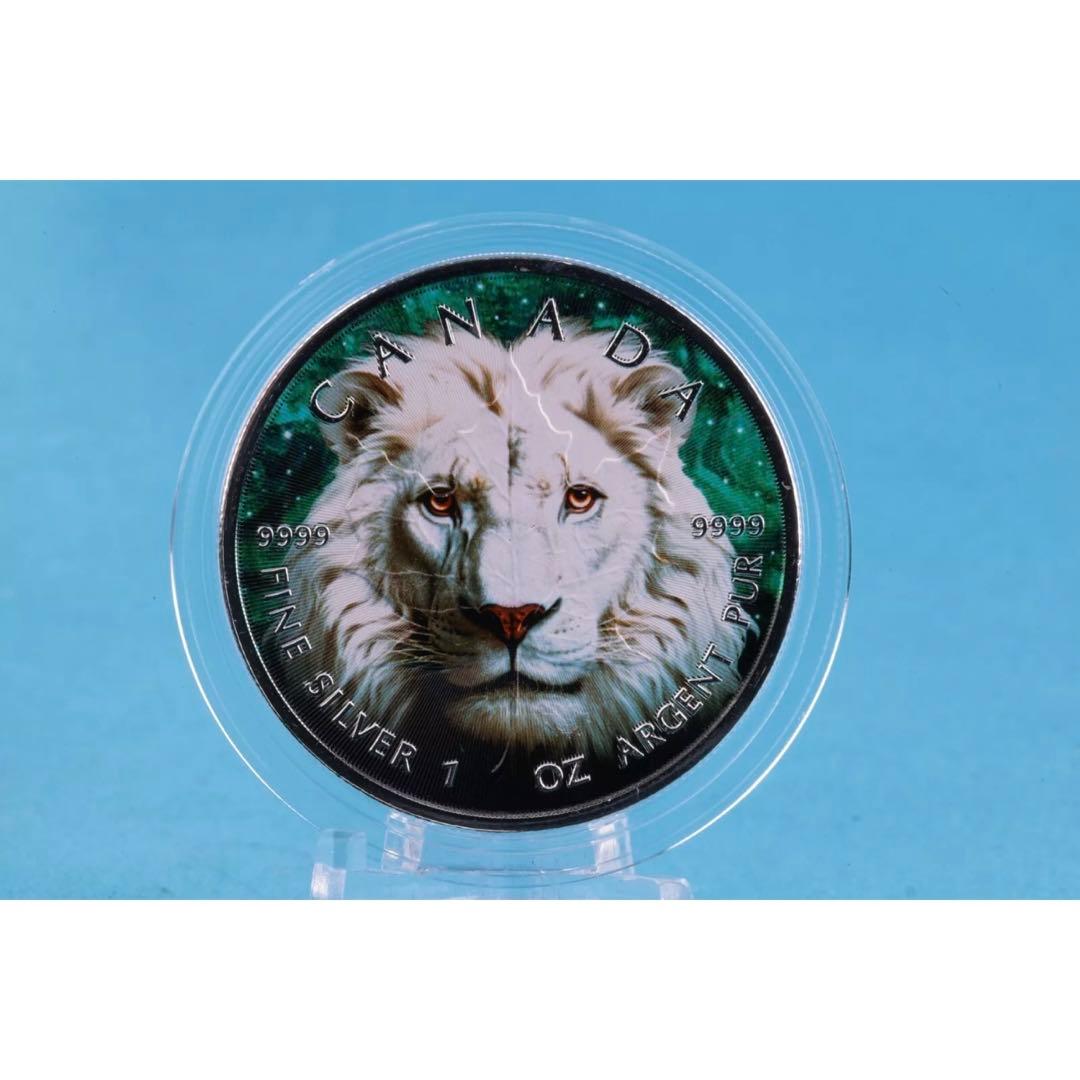 世界100枚限定！ カナダ メイプルリーフ 銀貨 カラー ハリネズミ 1オンス