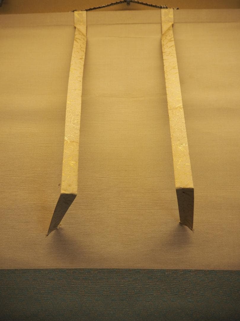 長谷川玉峰自筆『あやめに蛍之図』掛軸