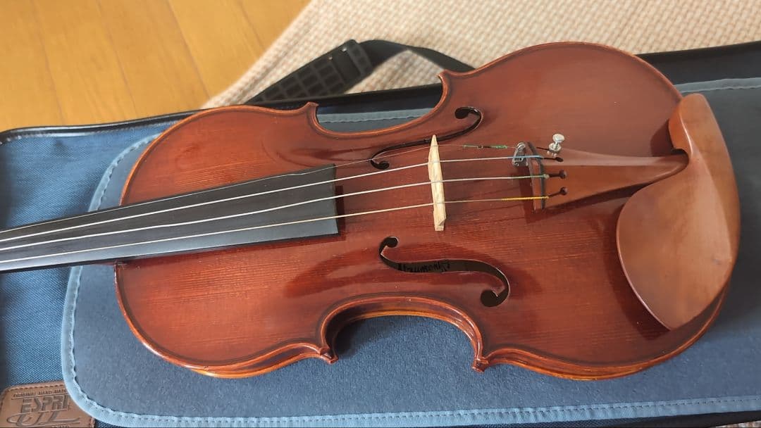 バイオリン本体 、弓、ケースほか　カバーにアーティストの直筆サイン有り