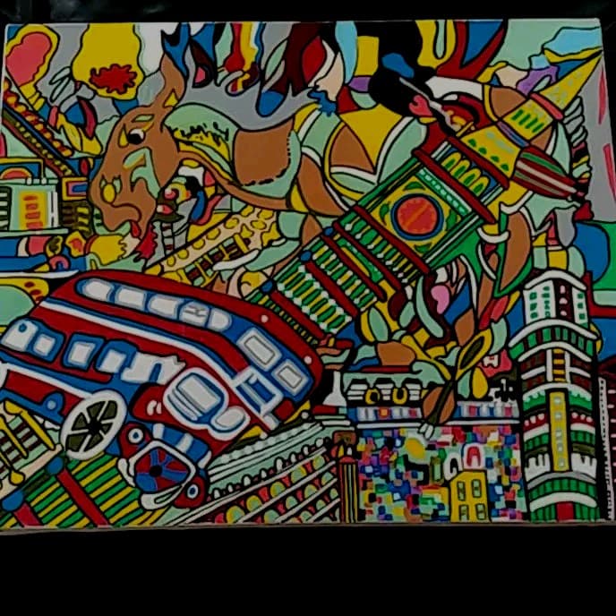 オファー ジミー大西 絵画‼️ Rhythm ジミー大西 絵画 Rhythm ジミー