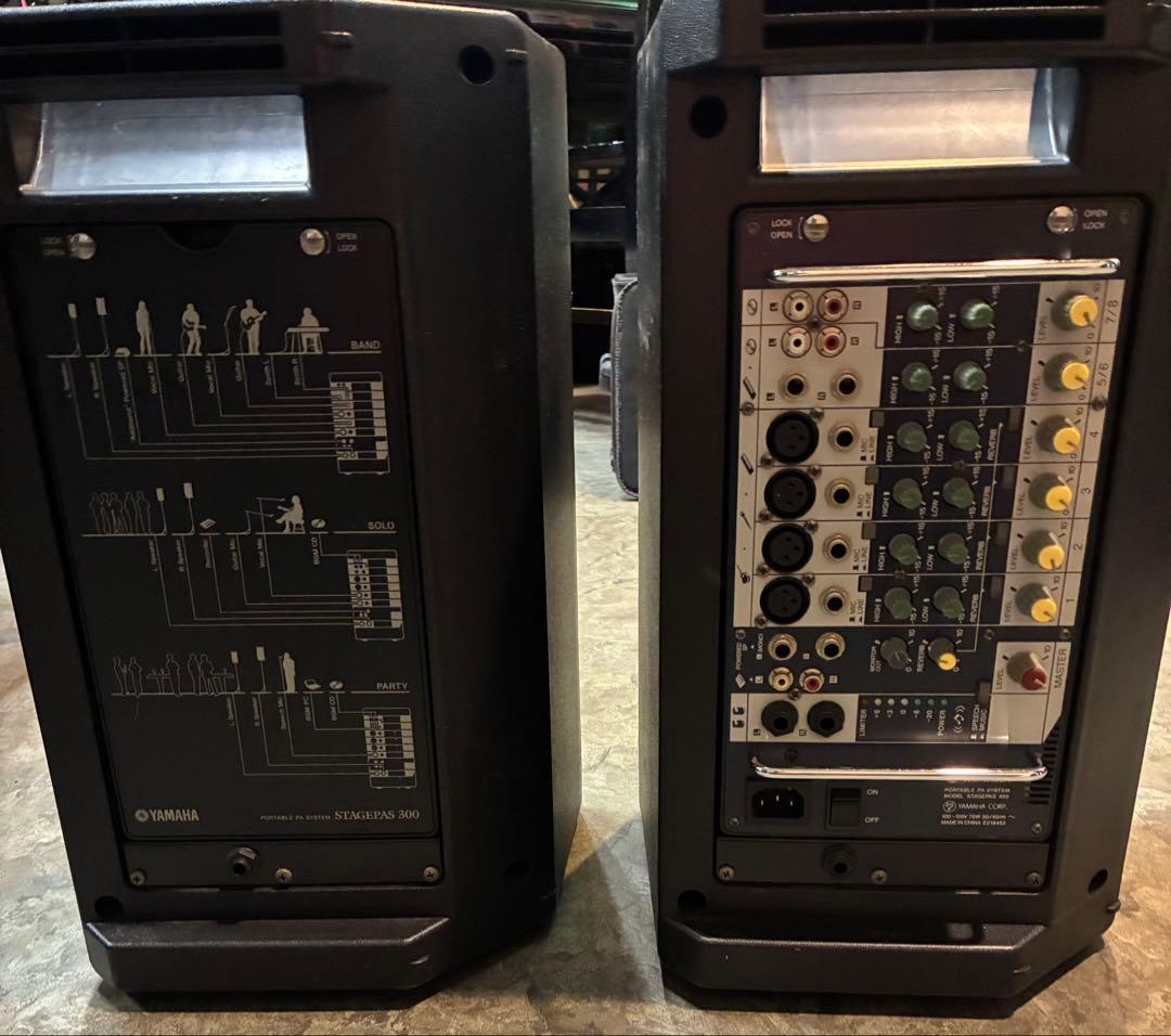 ヤマハ　ステージパス300 stagepas 300 ケース付き　電源付き