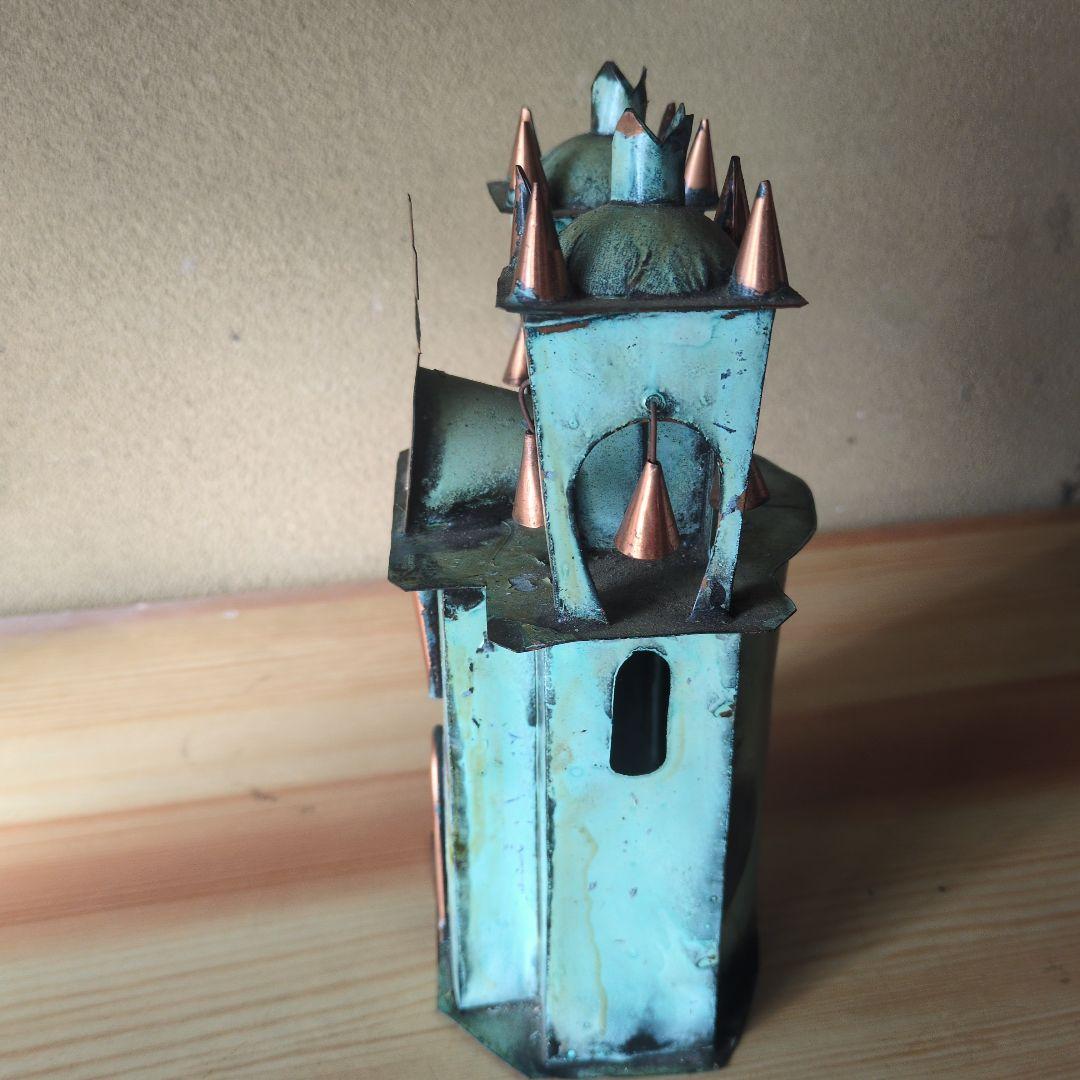 メタル教会ベル付き　ペルー製　銅製　ビンテージ