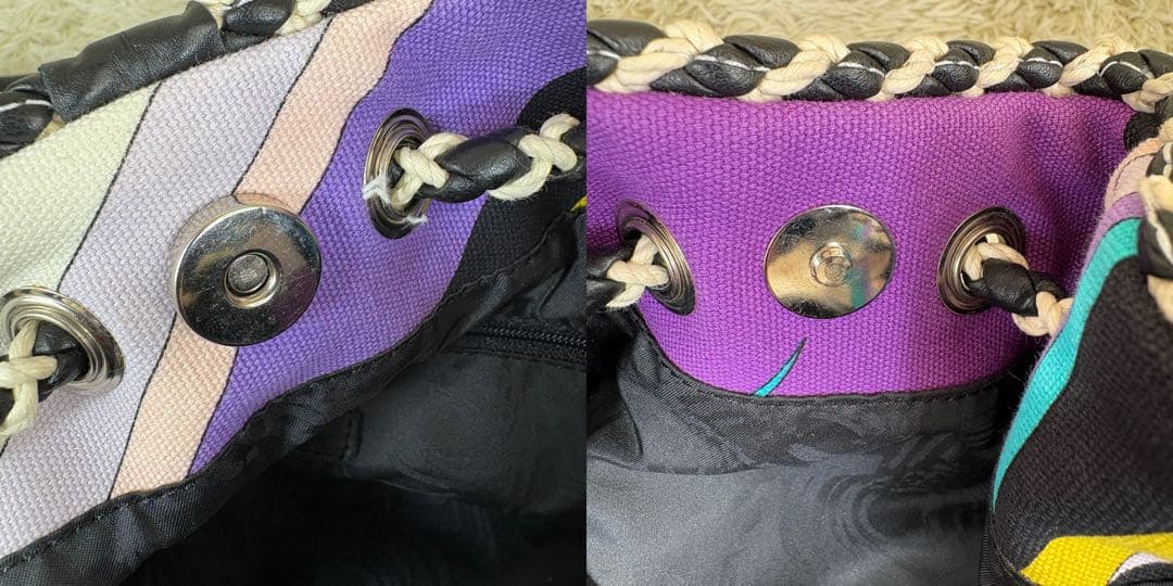 エミリオプッチ ショルダーバッグ　2005年　ラクロワ期　レザー　キャンバス