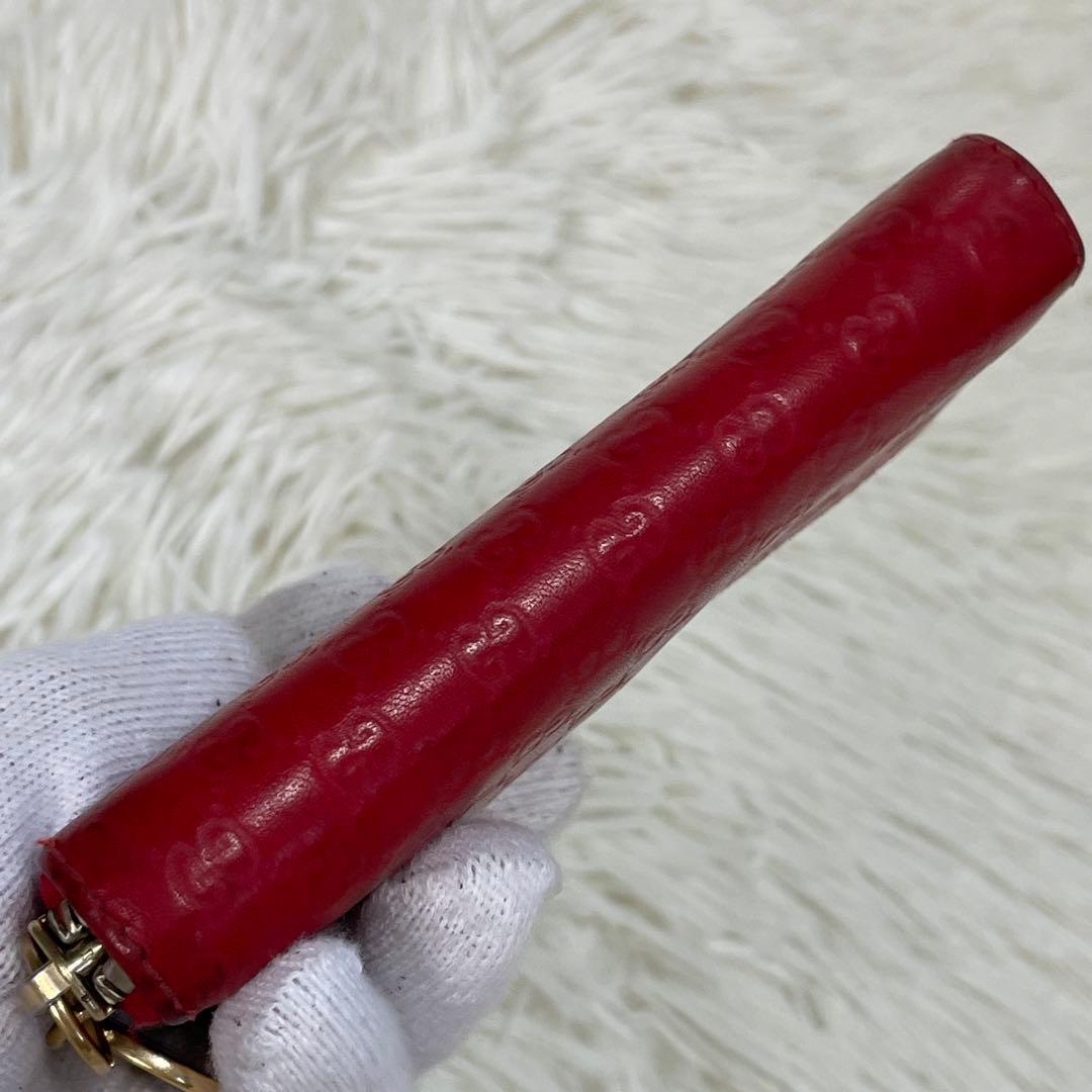 GUCCI グッチ ケース ラウンドファスナー 財布 ハート ロゴ GG