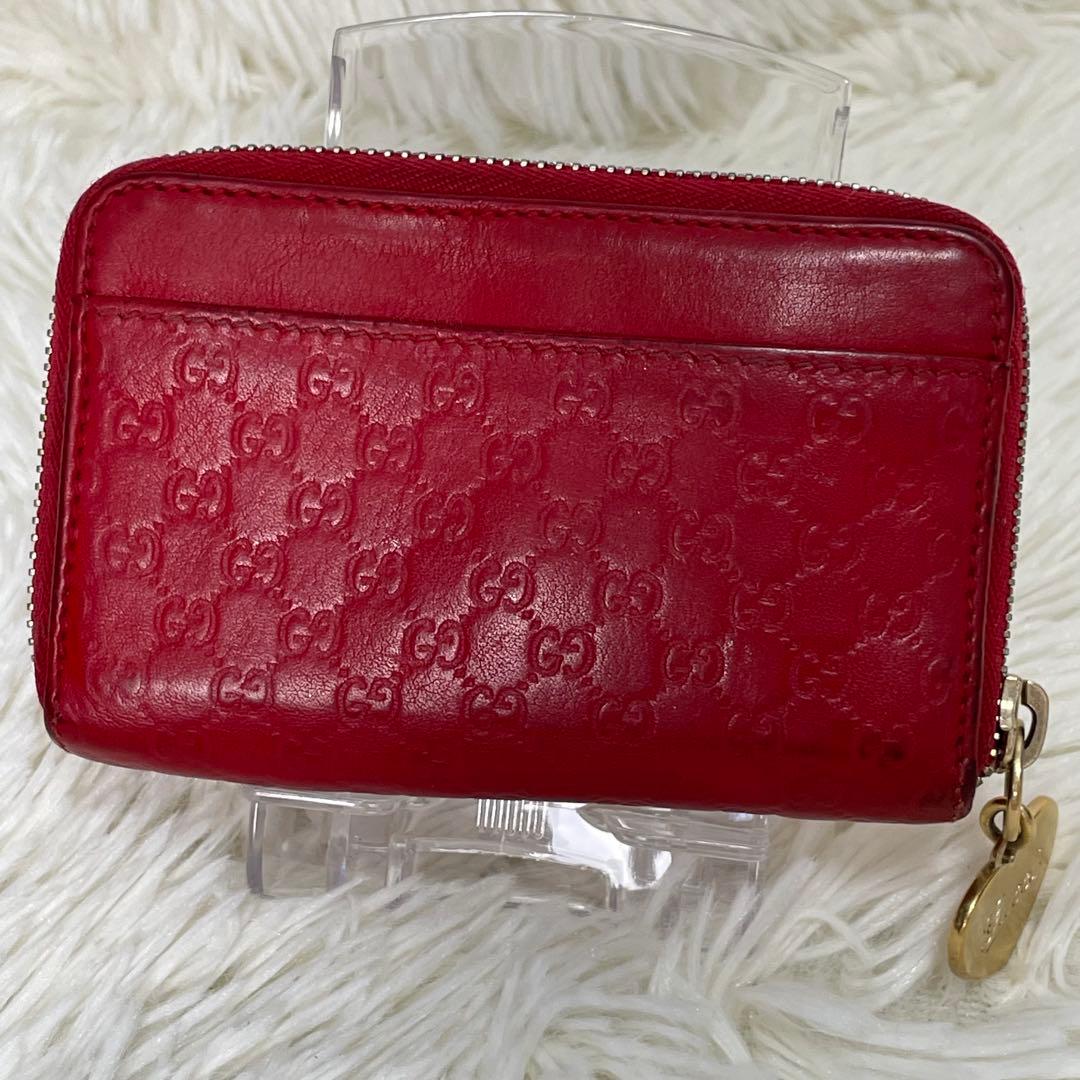 GUCCI グッチ ケース ラウンドファスナー 財布 ハート ロゴ GG