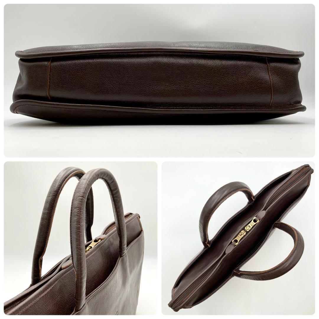 mm.y！定価12.7万✨IL BISONTE ビジネスバッグ こげ茶