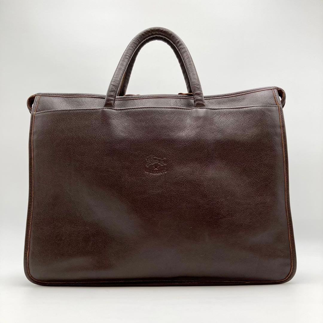 mm.y！定価12.7万✨IL BISONTE ビジネスバッグ こげ茶