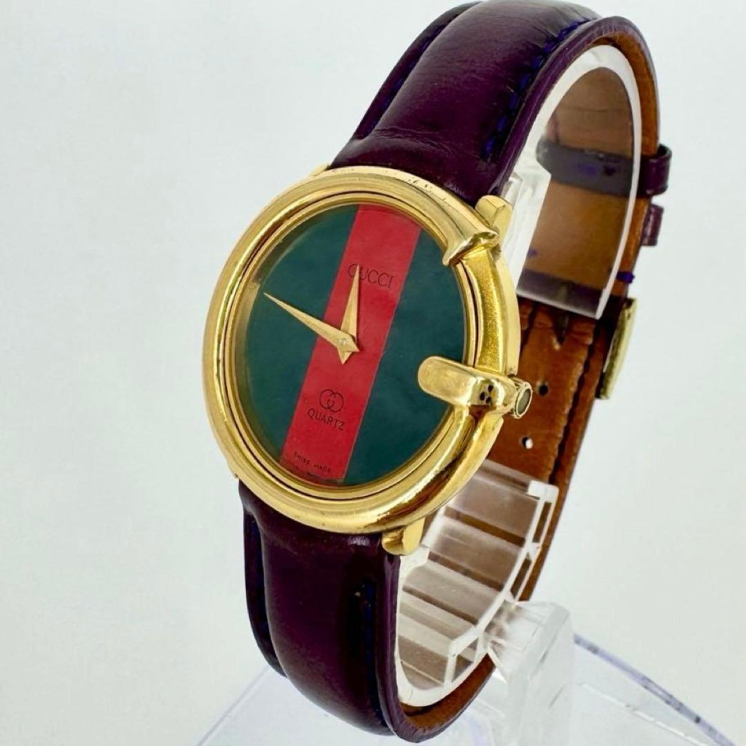 【希少 Gフェイス・新品電池】GUCCI シェリーライン クオーツ 腕時計 良品 GUCCI グッチ 電池新品交換済み レディース腕時計 シェリーライン