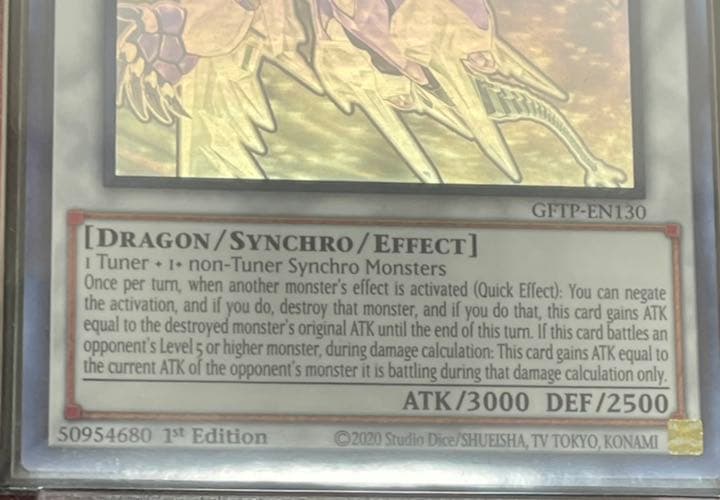 遊戯王(EU版)クリスタルウイングシンクロドラゴン ホログラフィックレア　希少