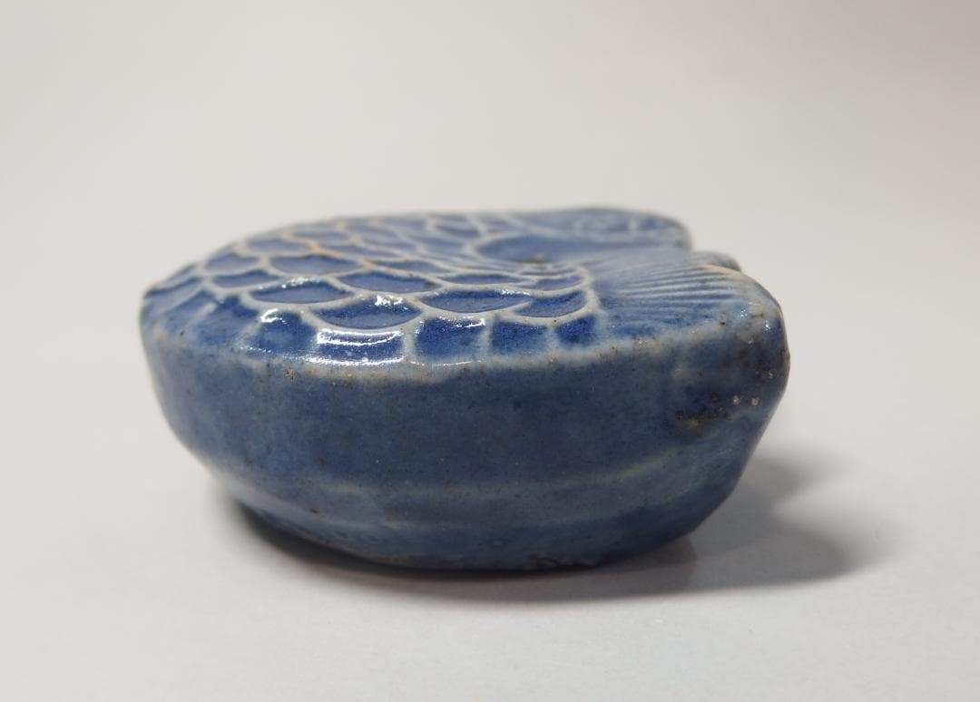 李朝瑠璃魚形水滴/文房具/書道具/朝鮮美術/韓国/民藝