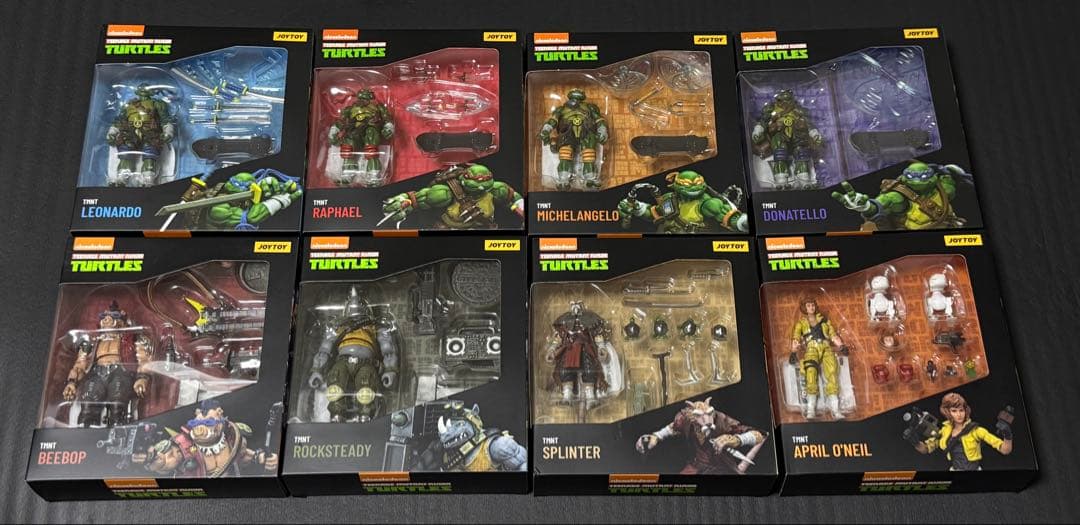 JOYTOY TMNT ミュータントタートルズ 1/18 フィギュア8体セット