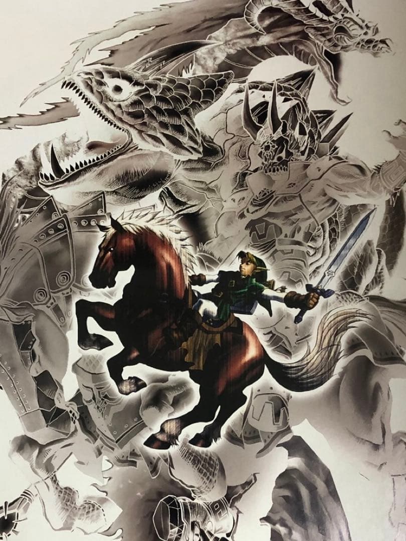 非売品】 ゼルダの伝説 時のオカリナ 3DS B2 サイズ ポスター ①