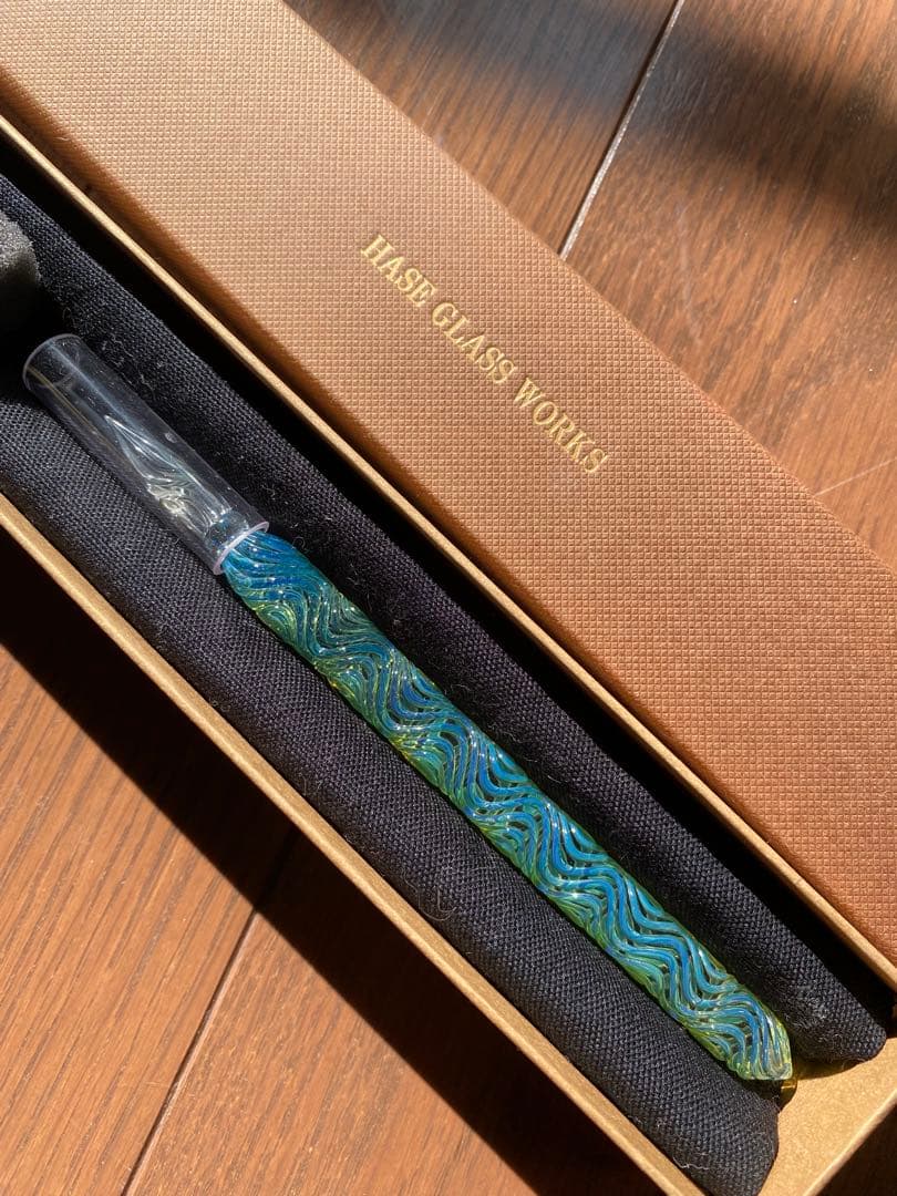 HASE硝子工房 ガラスペン 流水ショート 流水ショート(本語レタリングWS